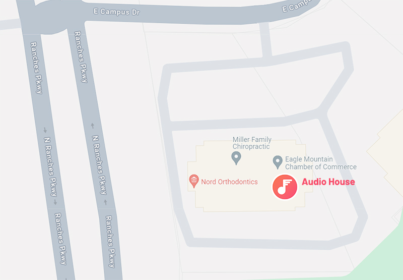 Map showing where Eagle Mountain Studio is