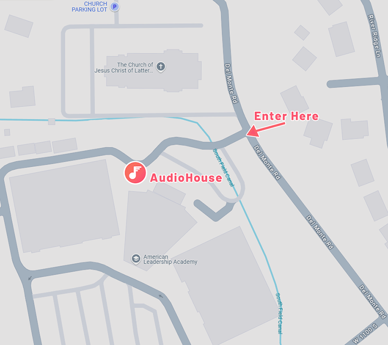 Map showing where Spanish Fork Studio is